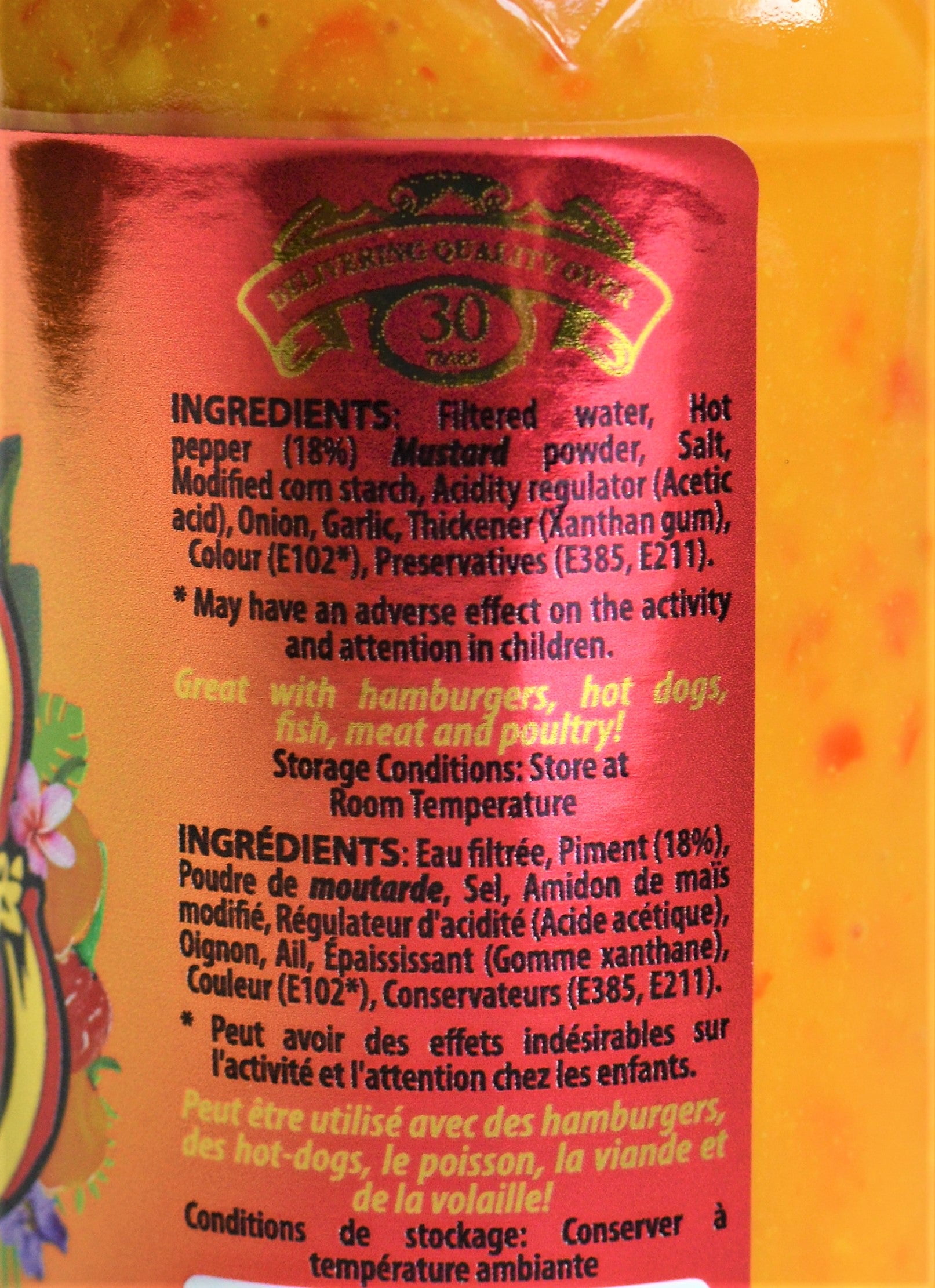 Baron West Indian Hot Sauce 14oz (397g) 2-Pack – Product of St. Lucia – Curated & Packaged by ODatzGood