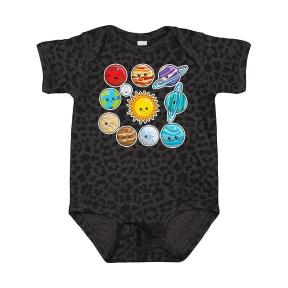 Inktastic Happy Sun Moon and Planets Boys or Girls Baby Bodysuit