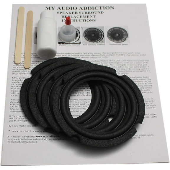 Foam Speaker Surround Repair Kit for JBL Control SB 1