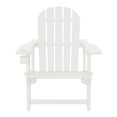 thumbnail image 3 of WestinTrends Tool-Free Assembly Outdoor Patio HDPE Plastic Adirondack Chair with Cup Holder, White, 3 of 17