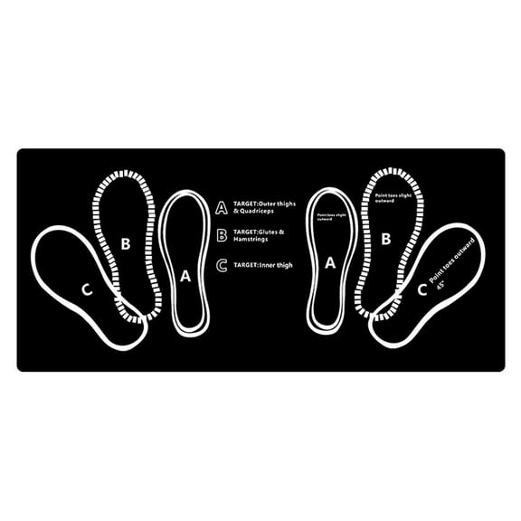Squat Mat with Foot Position,Exercise Mat Great for Squats Leg and Lunges Improving Muscle Activation Versatility and Safety Ideal for young people