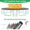 thumbnail image 6 of LHX Trampoline for Kids 12FT 14FT 16FT Outdoor Trampolines with Basketball Hoop, Safety Enclosure Net, Lights, Sprinklers, Socks, Recreational Heavy Duty Trampoline, 1500 LBS Loading, Easy to Install, 6 of 9