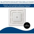 thumbnail image 3 of Broan-NuTone FG800SPK Bluetooth Speaker Bathroom Exhaust Grille Cover with LED Light, White Bath Fan, 3 of 7