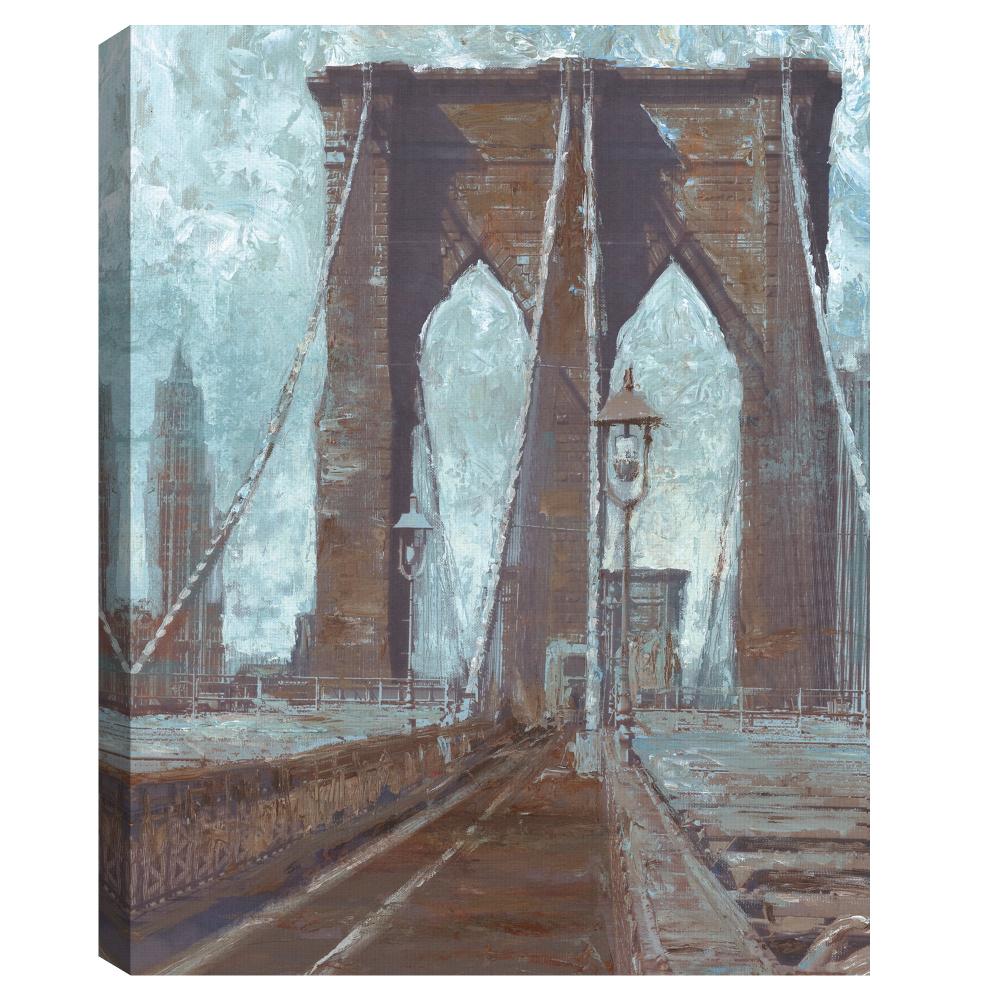 Brooklyn Bridge by Willowbrook Fine Art Canvas Art Print