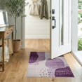 thumbnail image 2 of ODIKA 2'x3' Washable Throw Rug Non-Slip, Low Profile, Flatwoven, Easy Care Purple Abstract Boho Brushstroke Watercolor Swirl Ombre Gradient for Hallway, Study Room, 2 of 7