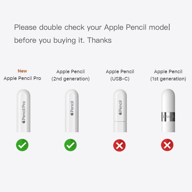 Clear Case For Apple Pencil Pro 2024 and 2nd generation Silicone
