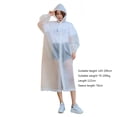thumbnail image 4 of Ygjytge Chubasquero Largo para Adultos para Viajes Al Aire Libre Pesca Escalada Poncho Lluvia Con Capucha (blanco), 4 of 7
