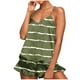 thumbnail image 2 of Conjunto de pijama de poliéster con tirantes finos y estampado de moda para mujer, 2 of 8
