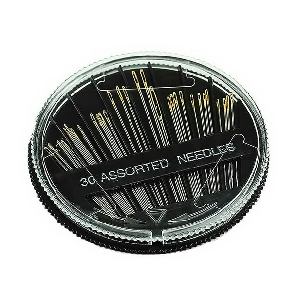 Yuarrent 30 Uds agujas de coser manuales surtidos de bordado autoenhebrado puntada de mano herramientas de costura profesional para ancianos 15.00*13.00*3.00 cm Yuarrent JJ2633-00