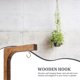 thumbnail image 3 of Gancho colgante para plantas, soporte de madera para plantas, soporte de pared para macetas., 3 of 7