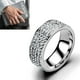 thumbnail image 5 of Accesorios de ropa,Anillo de acero inoxidable Pareja de diamantes Anillo de acero inoxidable Anillo de Hip Hop Artesanía excepcional, 5 of 8