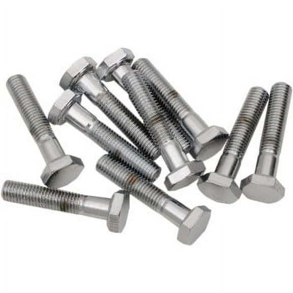Drag Specialties Fine-Thread Hex-Head Bolt 1/4"-28 X 1 1/4 Chrome DS-190630