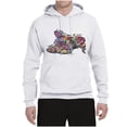 thumbnail image 3 of Tired Sleeping Cat | I Wish I Was My Cat Funny Colorful Kitty | Dean Russo Art Animal Lover Unisex Hoodie Sweatshirt, White, Large, 3 of 6