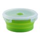thumbnail image 2 of cuencos plegables Contenedor De Alimentos Redondo Almacenamiento Plegable Tazón De Camping Microondas Refrigerador Grande 800ML Verde grande 800ML verde Magideal cuencos plegables, 2 of 5