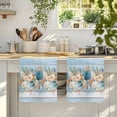 thumbnail image 4 of Blue Beach Coastal Kitchen Towels Set of 1, Nautical Shell Starfish Coral Summer Absorbent Dish Towels for Kitchen, Microfiber Hand Towel, Quick Drying Tea Towel for Cleaning Decorative Dishcloths, 4 of 7