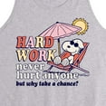 thumbnail image 2 of Peanuts - Hard Work - Men's Jersey Tank Top, 2 of 5