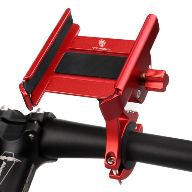 Holder Heightened Aluminium Alloy Mobile Phone Holder 360° Rotation Adjustable Motorcycle Phone Mount Rear View Mirror Phone Bracket for Mountain Bike Road