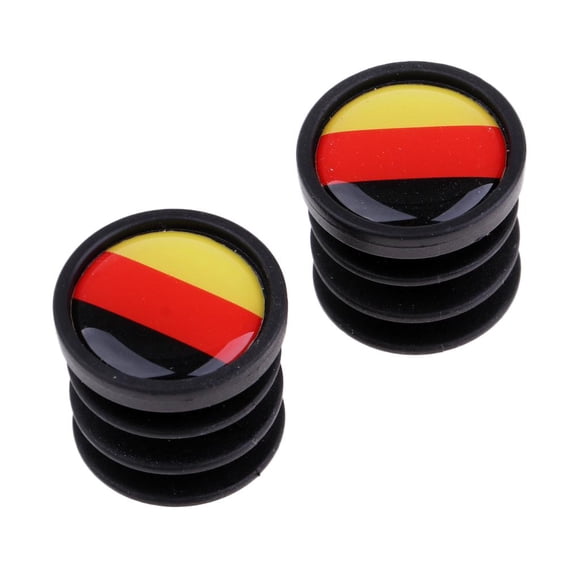 jinwen 1 Pair National Flag Handlebar End Plugs For Mountain Road Bike Germany