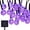 Purple, variant on Outdoor Solar String Lights,Waterproof 20ft 30 LED Crystal Ball Solar Powered Globe Fairy String Light for Outdoor Garden Yard House Holiday Party Decoration - Christmas