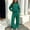 Green, variant on Kids Casual Matching Sets, Children Sport Outfit Bundles, Hooded Long Sleeve Top And Wide Leg Pant Combinations, Solid Color Fleece Lined Warm Coordinate Outfits(Purple,5-6 Years)