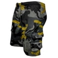 thumbnail image 2 of Garbnen Camo Men's Shorts Athletic Elastic Waist Drawstring Running Shorts Men Sports Comfy Lightweight Casual Shorts Men with Pocket Gray M, 2 of 4