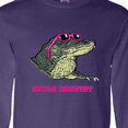 thumbnail image 4 of Inktastic Gator Country Sunny Gator in Pink Sunglasses Long Sleeve T-Shirt, 4 of 5