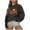 Black 02, variant on QQAMB Oversized Sweatshirts for Women Plus Size Halloween Casual Printed Crewneck Long Sleeve Loose Pullover Tops Brown S