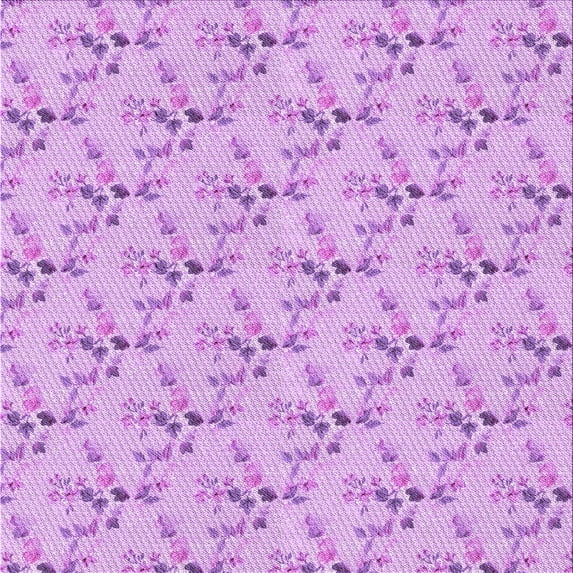 Ahgly Company Machine Washable Indoor Square Transitional Heliotrope Purple Area Rugs, 7' Square