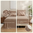 thumbnail image 4 of Sheet&Joy 7 Pieces Pinch-Pleated Comforter Set, Khaki Full Size, 4 of 8