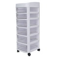 thumbnail image 4 of FETCOI Drawer Storage Cart Rolling Storage Cart Storage Drawer Cart Organizer Cart with 6 Plastic Drawers on Wheels Craft Storage Tower Drawers, 4 of 12