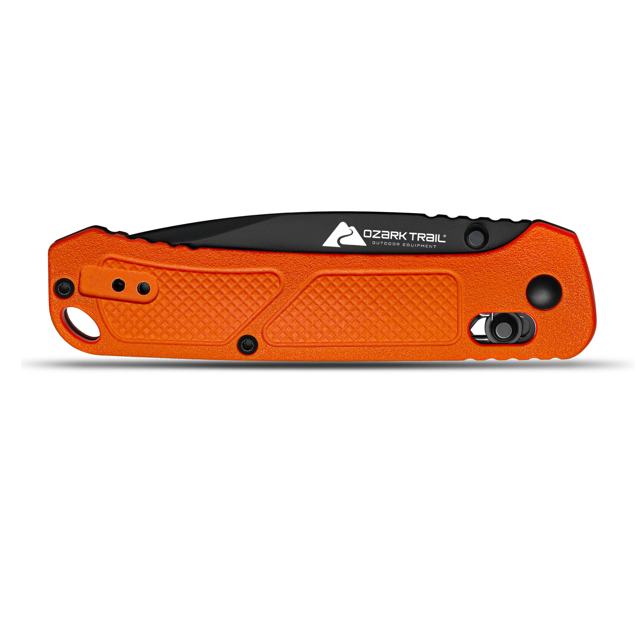 Ozark Trail 7.5 inch Slide Lock Folder Folding Knife with Ball Bearing 3.3 inch D2 Blade Belt Clip