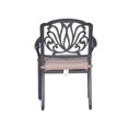 thumbnail image 3 of Savanna Patio Outdoor Aluminum Dining Armchair  (Set of 2) - Desert Sand, 3 of 12