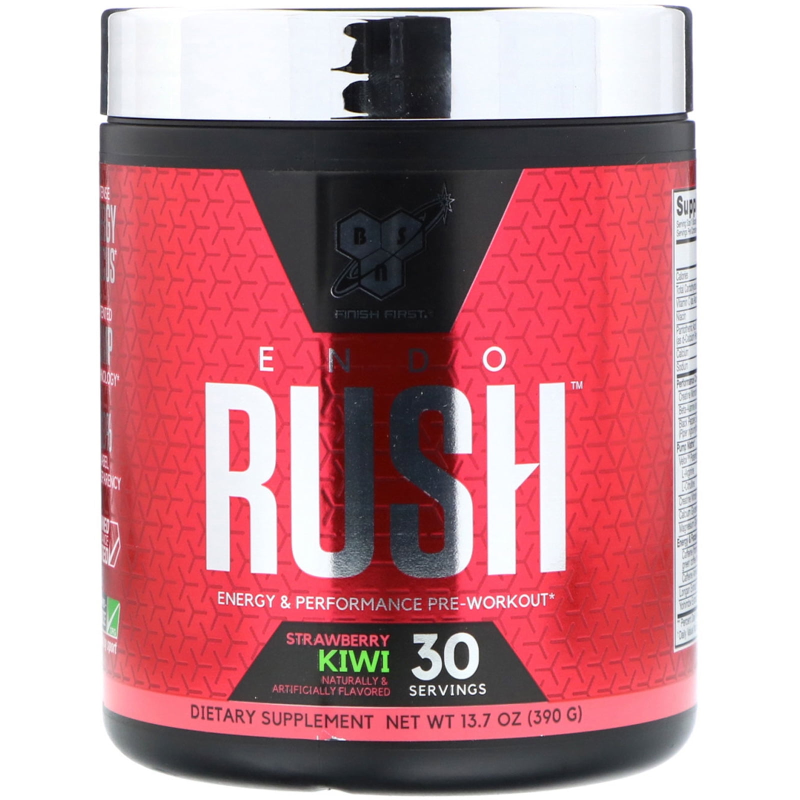 BSN Endorush PreWorkout Strawberry Kiwi 13 7 oz 390 g