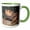 Green/White, variant on 3drose, Bearded Dragon Lizard - Na02 Cad0036 - Claudia Adams, 11oz Mug