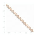 thumbnail image 3 of 14k 5-6mm Pink Near Round Freshwater Cultured Pearl Bracelet in 14k Yellow Gold, 3 of 3