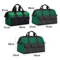 thumbnail image 5 of KMSS Tool Bag with Handle Zipper Closure Large Opening Design Big Capacity Waterproof Fabric Heavy Duty Tote Bag with Pockets (13/17/19inch), 5 of 7