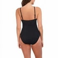 thumbnail image 2 of Jessica Simpson Women's Textured One-Piece Swimsuit, Black Large, 2 of 3