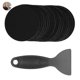 thumbnail image 4 of Kearding 20 piezas pegatina para bañera, tira adhesiva antideslizante negra redonda, pegatina de seguridad antideslizante práctica con raspador para Juegos de accesorios de baño Kearding HA015541-00, 4 of 6