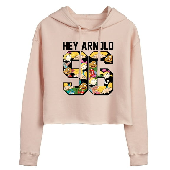 Hey Arnold! - Arnold 1996 - Juniors Cropped Pullover Hoodie