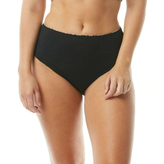 COCO REEF Castaway Black Multi Verso Reversible Swim Bottom, US Small, NWOT