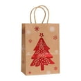 thumbnail image 2 of CurioCo Kraft Paper Gift Bags with Handles - Printed Reusable Small Gift Bags for Birthday Parties, Holiday Favors & Business Gifts, 2 of 4