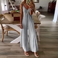thumbnail image 2 of Womens Casual Sans Manches Combinaisons Spaghetti Sangle Taille Haute Extensible Romper Jambe Large Cravate Colorant Extensible Pantalon Long, 2 of 3