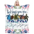 thumbnail image 4 of Sea Turtle Blanket Soft Cozy Christian Turtle Floral Throw Blankets Sea Turtle Decor Fleece Plush Bedding Blanket Turtle Gifts for Women Girls Kids Adults Bed 50"X60", 4 of 6