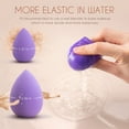 thumbnail image 4 of Makeup Blender Sponge Set - Soft Beauty Sponge Blender with a Bottle for Blending Foundation, Cream and Powder - Purple, 4 of 5