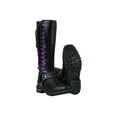 thumbnail image 3 of Dream Apparel Women's Motorcycle Riding Boots Knee High Boots Biker Boots Lace Up, 3 of 5