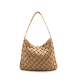 thumbnail image 3 of Like Dreams Women's Vegan Leather Woven Tote Bag, Beige, 3 of 5