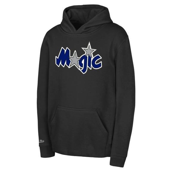 Toddler Mitchell & Ness Black Orlando Magic Retro Logo Pullover Hoodie