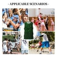 thumbnail image 6 of Sikiie Green Sparkling Basketball Jersey Reversible Men's Mesh Athletic Sports Shirts Training Practice S-4XL4X-Large, 6 of 6