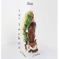 thumbnail image 5 of Our Lady of Guadalupe (virgen de guadalupe) Resin Statue 8,12,20,36 inches for Church, Home Decor, Gifts | "Virgen de Guadalupe con Corona." (Sx8"inches), 5 of 6