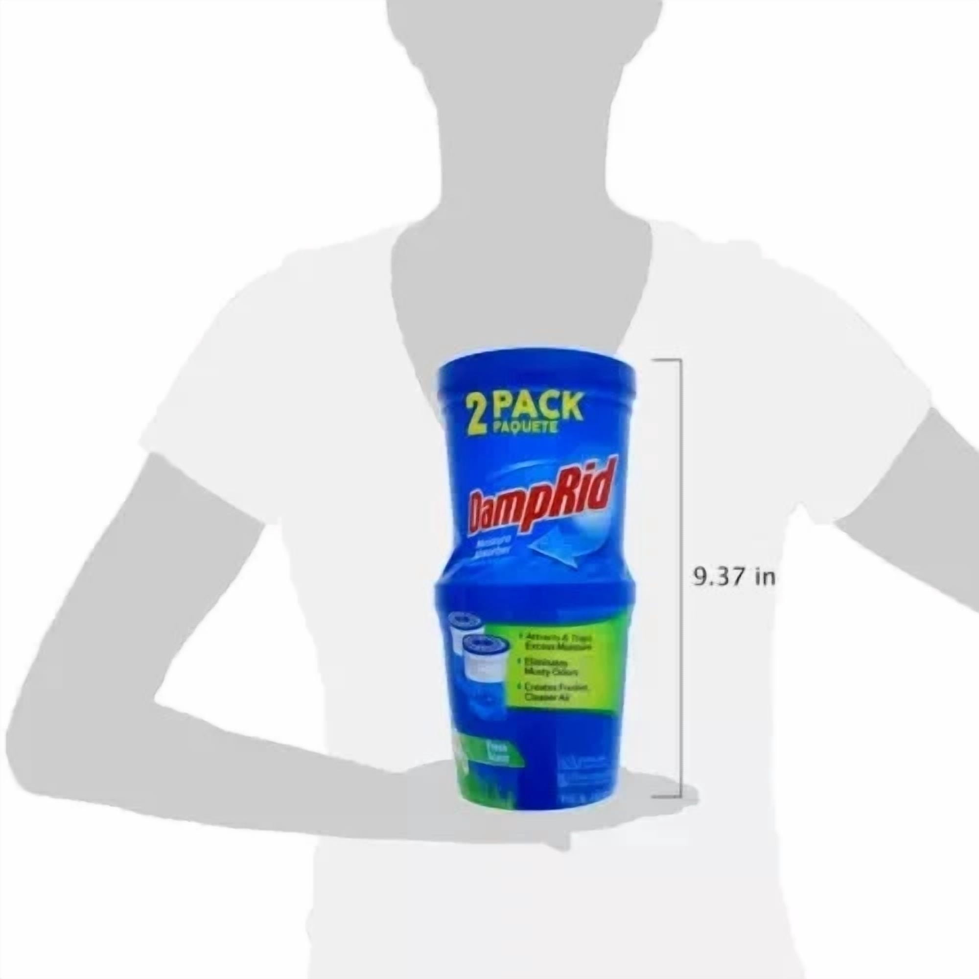 CRESTIN- Damprid Fresh Scent 10.5 Oz. Tubs - Refillable Moisture Absorber - 2 Pack